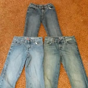 Boy's blue jeans boot cut 7